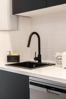 Una cocina o zona de cocina en ¡Estilo y luz en Hermosilla!