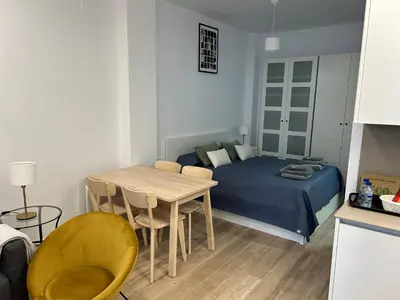 Zona de estar de AZCA-Bernabéu Apartments