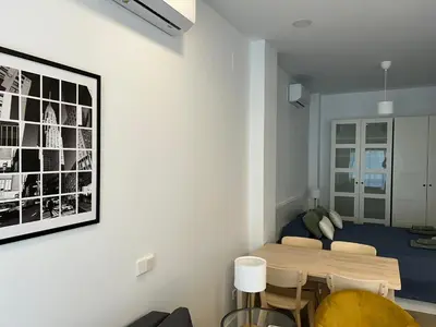 Zona de estar de AZCA-Bernabéu Apartments