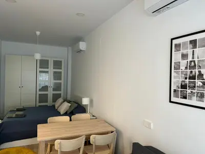 Zona de estar de AZCA-Bernabéu Apartments