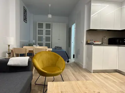 Una cocina o zona de cocina en AZCA-Bernabéu Apartments