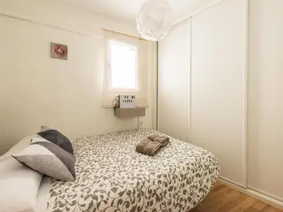 Cama o camas de una habitación en El Descanso de Espronceda