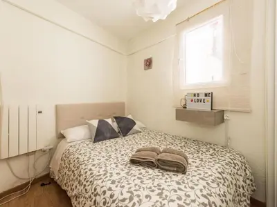 Cama o camas de una habitación en El Descanso de Espronceda