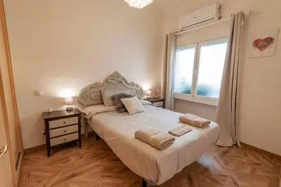 Cama o camas de una habitación en El Chaflán de Vallecas