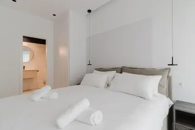 Cama o camas de una habitación en Canillas Apartments 2