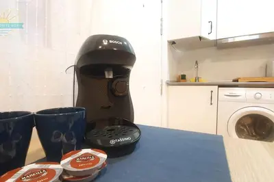 Una cocina o zona de cocina en Coqueto y económico para parejas