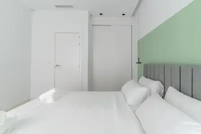Cama o camas de una habitación en Canillas Apartments