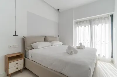 Cama o camas de una habitación en Canillas Apartments