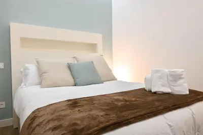 Cama o camas de una habitación en For You Rentals Céntrico y Luminoso Apartamento TEMPORAL en Madrid EST22