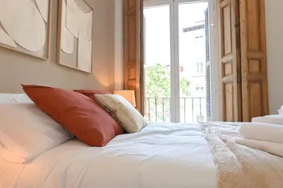 Cama o camas de una habitación en For You Rentals Céntrico y Luminoso Apartamento TEMPORAL en Madrid EST21