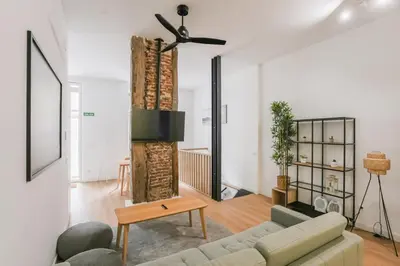 Zona de estar de Modern Duplex-2Bedrooms 3Baths-Palacio