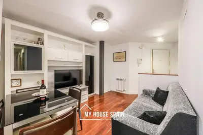 Una televisión o centro de entretenimiento en MyHouseSpain - Tranquilo piso cerca de Sol