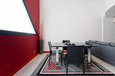 Zona de estar de Atractive duplex next to Retiro Park - L4