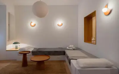 Cama o camas de una habitación en Chueca Fuencarral - 5 Bdrms 5 Baths 12 pax