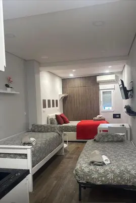 Cama o camas de una habitación en Plaza Pedro zerolo 1,5