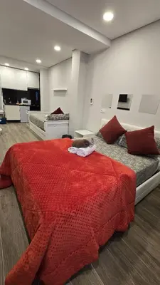 Cama o camas de una habitación en Plaza Pedro zerolo 1,5