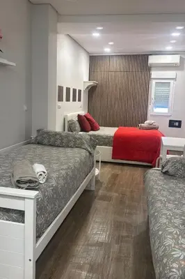 Cama o camas de una habitación en Plaza Pedro zerolo 1,5