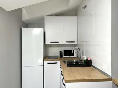 Una cocina o zona de cocina en PlazaMayorSuites