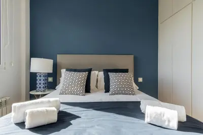 Cama o camas de una habitación en Bright and Stylish - 2Bedroom 1Bathroom - Chamberí
