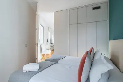 Cama o camas de una habitación en Bright and Stylish - 2Bedroom 1Bathroom - Chamberí