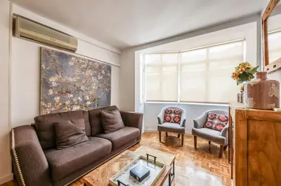 Zona de estar de Urban Oasis in Madrid - Steps from River Manzanares