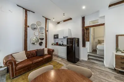 Zona de estar de Waou Malasaña VI - Alquiler Corta Duración