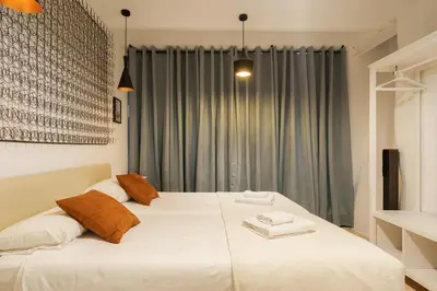 Cama o camas de una habitación en Cozy Loft Embajadores, 2rooms 2bathrooms