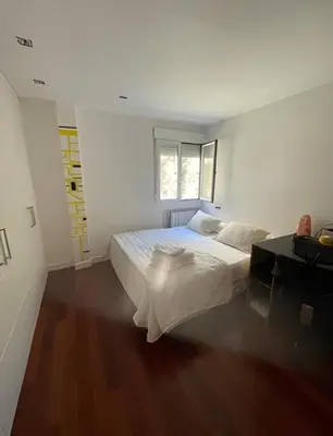 Cama o camas de una habitación en La casa de los buenos días