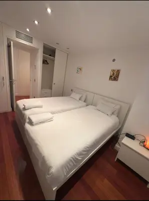 Cama o camas de una habitación en La casa de los buenos días