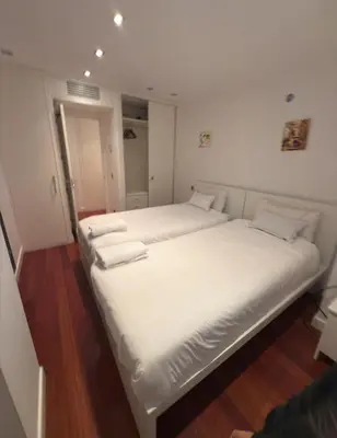Cama o camas de una habitación en La casa de los buenos días