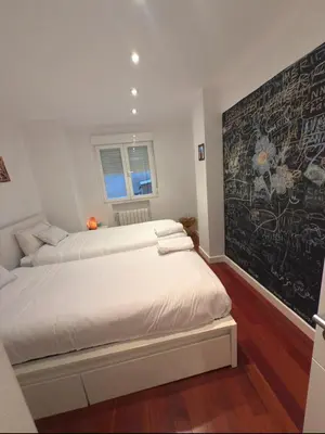 Cama o camas de una habitación en La casa de los buenos días