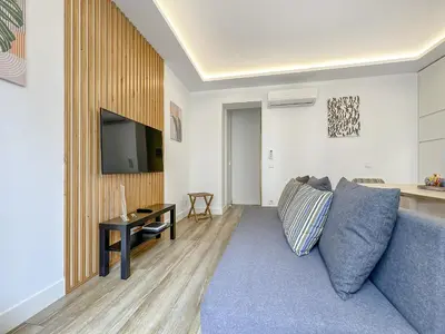 Una televisión o centro de entretenimiento en Piso luminoso2H/2B Barrio Salamanca Berlany España