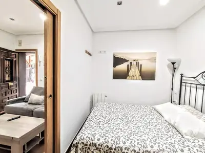 Cama o camas de una habitación en BM9 Piso 1 dormitorio Chamberi