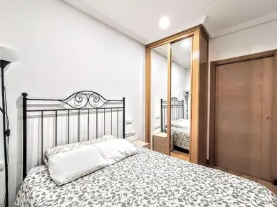 Cama o camas de una habitación en BM9 Piso 1 dormitorio Chamberi