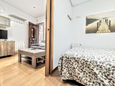 Cama o camas de una habitación en BM9 Piso 1 dormitorio Chamberi