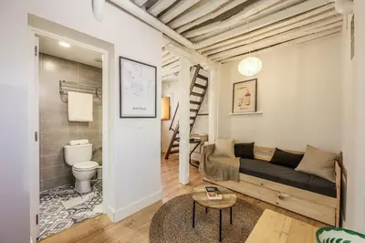 Zona de estar de Charming Central Madrid Loft