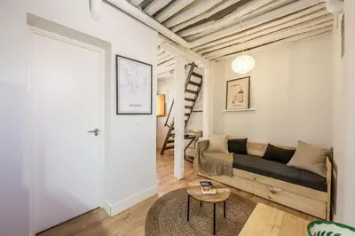 Zona de estar de Charming Central Madrid Loft
