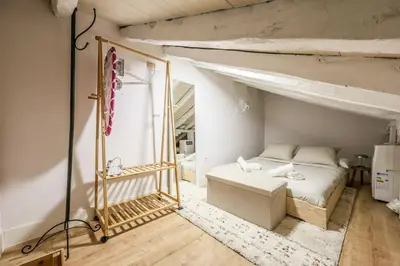 Cama o camas de una habitación en Charming Central Madrid Loft