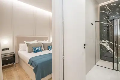 Cama o camas de una habitación en Centro XXI calle Príncipe 3BR 3BH