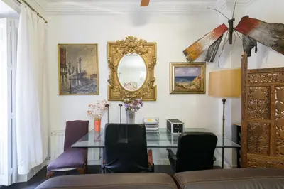 Zona de estar de GuestReady - Madrid's Stylish Escape