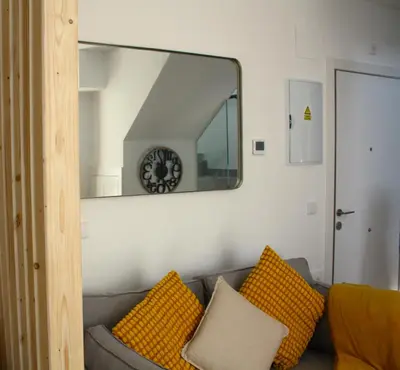 Zona de estar de APARTAHOTEL MADRID URBAN SUITES - EDIFICIO EXCLUSIVO- 7 Apartments Boutique Full Equiped