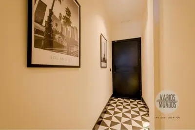 Cama o camas de una habitación en Glamour Madrileño para 6, vive en Calle del Aguila E3