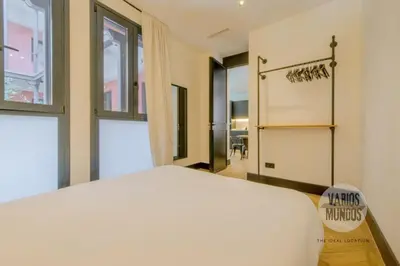 Cama o camas de una habitación en Historia Madrileña para 4, vive en Calle del Aguila E3