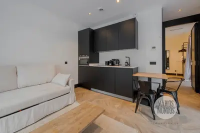 Una cocina o zona de cocina en Magia Madrileña para 4 en Calle del Aguila E3