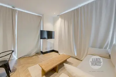 Cama o camas de una habitación en Magia Madrileña para 4 en Calle del Aguila E3