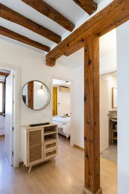 Cama o camas de una habitación en Luminoso y céntrico piso al lado de la Plaza Mayor