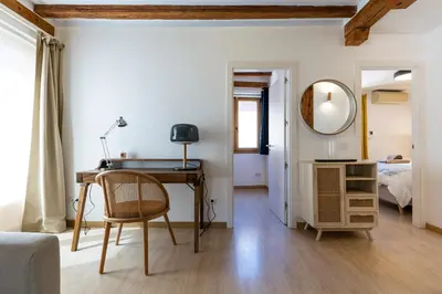 Cama o camas de una habitación en Luminoso y céntrico piso al lado de la Plaza Mayor