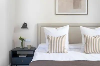 Cama o camas de una habitación en Magnifico y recién reformado junto a Gran Vía