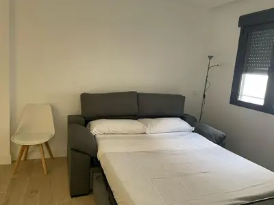 Cama o camas de una habitación en S2 Apartamento nuevo, Madrid