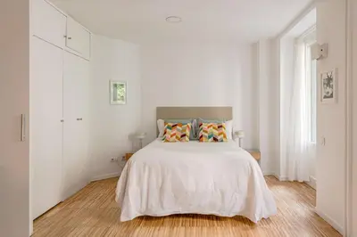 Cama o camas de una habitación en Cozy apartment in Puerta del Sol - Esparteros